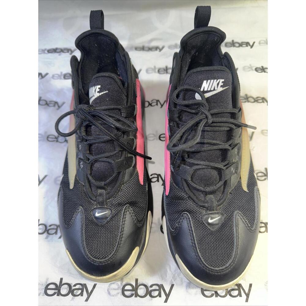 Nike Air Zoom 2K Women’s Sneakers, AO0354-003, Black/White/China Rose, Size 7